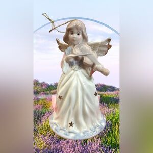 FORMALITIES by BAUM BROS.HOPE HOLIDAY COLLECTION PORCELAIN ANGEL BELL ORNAMENT